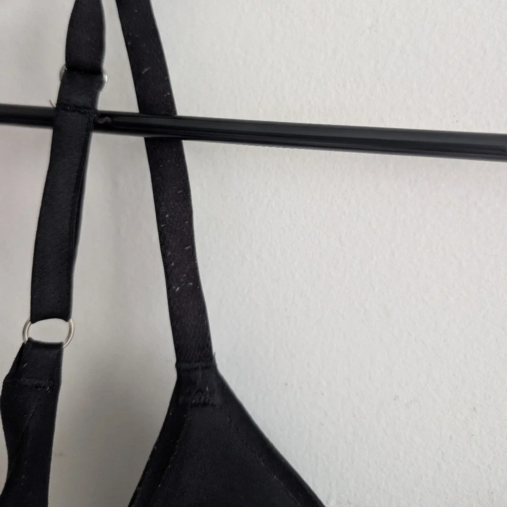 Aerie 30DDD Sunnie Full Coverage Black Adjustable Bra Lightly Lined - Picture 4 of 5